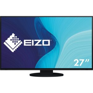 EIZO FlexScan EV2795-BK | 27 Palčni QHD IPS | USB-C Docking LAN HDMI DisplayPort | Ergonomično Stojalo | Poslovni Monitor