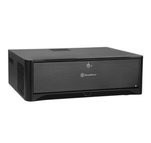 SilverStone SST-GD06B Grandia | HTPC Desktop Ohišje | Micro-ATX Mini-ITX | 3x 120 mm Ventilatorji | Črno Računalniško Ohišje