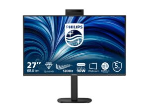 Philips 27B2U3601H | 27 Palčni QHD IPS | 120 Hz | USB-C 90 W | HDMI + DisplayPort | Spletna Kamera | Monitor