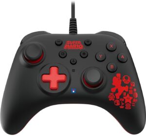 HORI HORIPAD Turbo | Mario Edition | Wired | Turbo Function | Nintendo Switch Kontroler