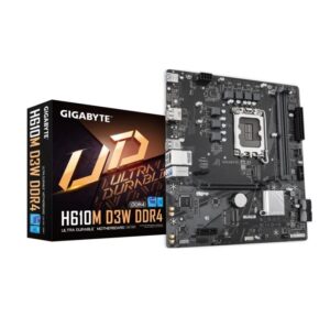 GIGABYTE H610M D3W DDR4 | Intel LGA1700 | DDR4 | PCIe 4.0 | M.2 NVMe | HDMI + DisplayPort | mATX Matična Plošča