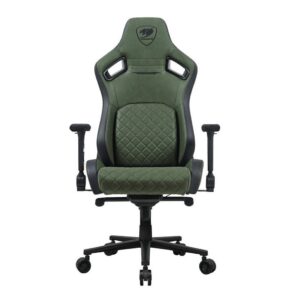 COUGAR Defensor S Army Green F | PushBack Ledvena Opora | 4D Zložljiva Naslonjala | Vojaško Zelen Gaming Stol