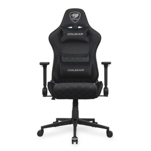 COUGAR Armor One V2 Black F | PVC In Tkanina | 4D Zložljiva Naslonjala | 155° Naklon | Črn Gaming Stol