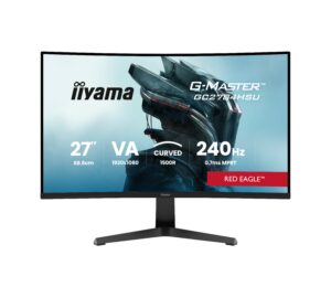 Iiyama G-Master GC2784HSU-B1 Red Eagle | 27" FHD VA Ukrivljen 1500R | 240Hz 0,7ms HDR10 FreeSync Premium | Gaming Monitor