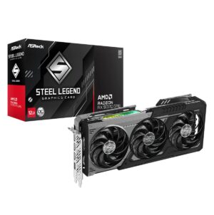 ASRock Radeon RX 9070 GRE Steel Legend Dark OC | 12GB GDDR6 192-Bit | RDNA 4 | 3x DP 2.1a HDMI 2.1b | Grafična Kartica