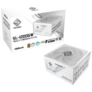ASRock Steel Legend SL-1200GW White 1200W | ATX 3.1 PCIe 5.1 | 80 PLUS Gold | Modularni Napajalnik