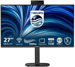 Philips 27B2N3500JH 3000 Series | 27,0″ QHD IPS | 120 Hz | USB-C In Windows Hello Kamera | Poslovni Monitor