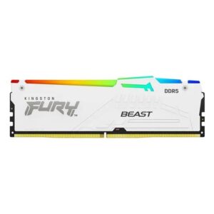 Kingston FURY Beast 16GB DDR5 5600MT/s CL40 White XMP | 1x16GB DIMM | Nizek Profil In Intel XMP 3.0 | RAM Pomnilnik