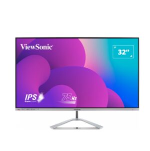 ViewSonic VX Series VX3276-MHD-3 | 81,3cm (32") | 1920x1080 | 4ms | IPS | HDMI VGA DisplayPort | FHD | Srebrna | Monitor