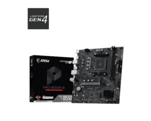 MSI PRO B550M-B | AM4 AMD B550 | DDR4 4600+ OC | PCIe 4.0 | 2x M.2 | HDMI DP | mATX Osnovna Plošča
