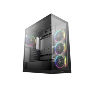DeepCool CG580 4F V2 | ATX Midi-Tower | 270° Kaljeno Steklo | 4x ARGB PWM Ventilator | Črno RGB Računalniško Ohišje