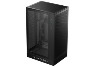 DeepCool CH270 DIGITAL | Črna | Micro-ATX Mini-Tower | Digitalni Zaslon | Kaljeno Steklo In Mesh | USB-C | Računalniško Ohišje
