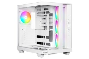 be quiet! Light Base 500 LX White | ATX In Micro-ATX Midi-Tower | Panoramsko Kaljeno Steklo | 4x Light Wings LX ARGB | Belo Računalniško Ohišje