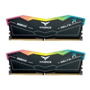 Team Group T-Force Delta RGB FF3D532G6000HC30DC01 | 32GB 2x16GB DDR5 6000MHz CL30 | Intel XMP 3.0 Črn RGB | RAM Pomnilnik