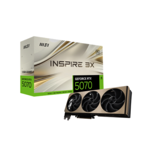 MSI RTX 5070 Inspire 3X 12GB OC | GDDR7 | 3 Ventilatorji | Gaming Grafična Kartica