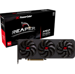 PowerColor RX 9070 Reaper 16GB | GDDR6 | 3 Ventilatorji | Grafična Kartica