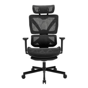 UVI Focus Pro | Ergonomski Mrežasti Stol Z Nastavljivo Ledveno Oporo In Počivalom Za Noge | Gaming In Pisarniški Stol