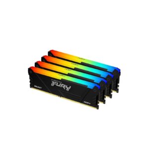 KINGSTON FURY Beast RGB | 128GB (4x 32GB) | 3600MT/s | DDR4 | CL18 | DIMM | RAM Pomnilnik