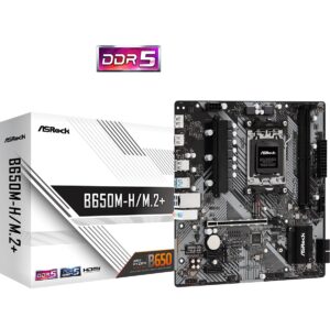 ASRock B650M-H/M.2+ | DDR5 | AM5 | mATX | Matična Plošča
