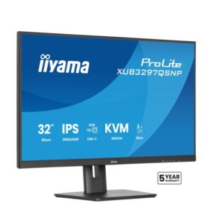 IIYAMA XUB3297QSNP-B1 | 81,28cm (32") | IPS | 2560x1440 | 350cd/m | USB-C | 1ms | Poslovni Monitor