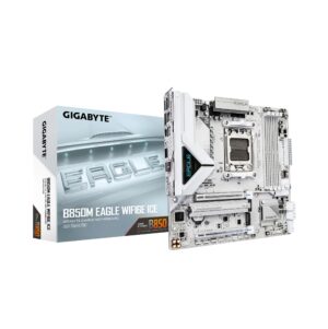 Gigabyte B850M Eagle WiFi6E ICE | B850 | AM5 | mATX | DDR5 | Bela Matična Plošča