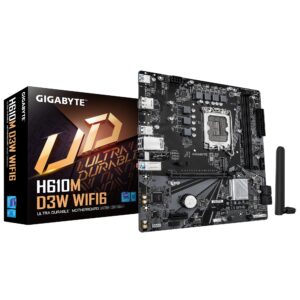 Gigabyte H610M D3W WF6 | H610 | LGA 1700 | mATX | DDR5 | Matična Plošča