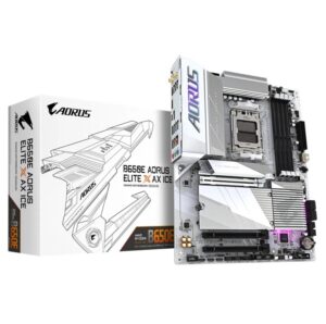 Gigabyte B650 AORUS ELITE AX ICE | AM5 | DDR5 | ATX | Bela Matična Plošča