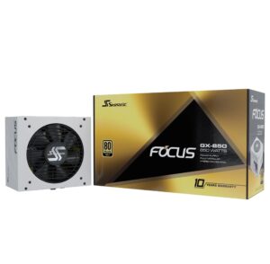 Seasonic FOCUS-GX-850-V4-WHITE 850W | ATX 3.1 | 80+ Gold | Bel Napajalnik
