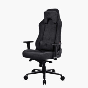 Arozzi Vernazza Soft Fabric Pure Black | Ergonomski Gaming Stol | Zračna Tkanina | 3D Nasloni | Do 145 Kg | Gaming Stol