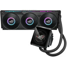 ASUS ROG Strix LC IV 360 ARGB LCD | Črna | 360mm AiO Vodno Hlajenje | 5,08" IPS LCD | AIO Q-Connector | Procesorski Hladilnik