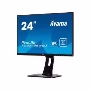 IIYAMA Monitor LED XUB2495WSU-B7 | 70cm (24,1") | IPS | 1920x1200 | 75Hz | HDMI Displayport USB | Pivot | Poslovni Monitor