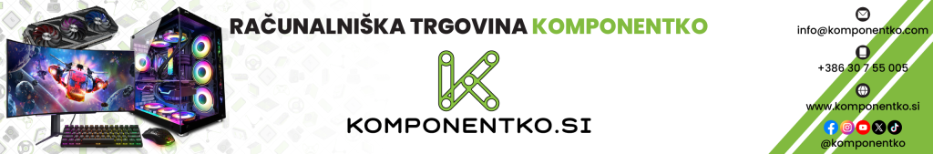 Komponentko. Si - trgovina, ki jo priporočajo uporabniki tako kot priznani mediji 3 Komponentko. Si - trgovina, ki jo priporočajo uporabniki tako kot priznani mediji
