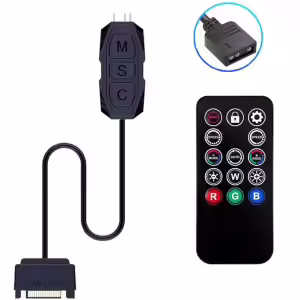ADAPTER SATA na ARGB za Računalnike s Kontrolerjem | ARGB Kontroler za Matične Plošče | ARGB Za Računalnike