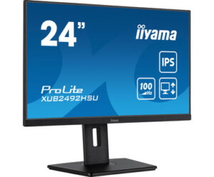 Iiyama ProLite XUB2492HSU-B6 | 60,5 cm (23,8") | 1920x1080 | 100Hz | IPS | 0,4ms | VGA | HDMI | DisplayPort | 4xUSB3.2 | Pivot | Zvočniki | 2H | sRGB99% | Monitor