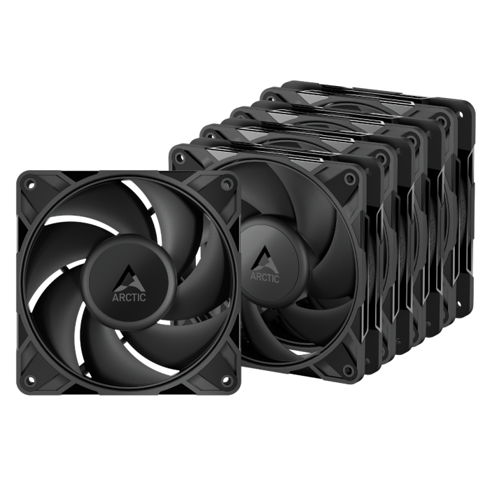 Arctic p12 pro pst | 120mm 4-pin ventilator | 5 ventilatorjev | zračno hlajenje 1 Arctic p12 pro pst 120mm 4-pin ventilator 5pkt komponentko