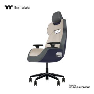 Thermaltake ARGENT E700 | Future Dusk S Slate Gray | Pravo Usnje | Dizajn Studio F. A. Porsche | Premium Ergonomski Gaming Stol