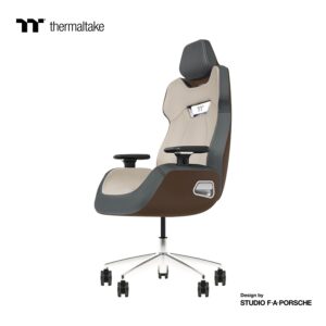 Thermaltake ARGENT E700 | Mocha Mousse In Slate Gray | Pravo Usnje In 4D Nasloni | Ergonomski Gaming Stol