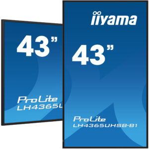 Iiyama ProLite LH4365UHSB-B1 | 109cm (43") | 3840x2160 | 16:9 | 4K | IPS | Monitor na Dotik