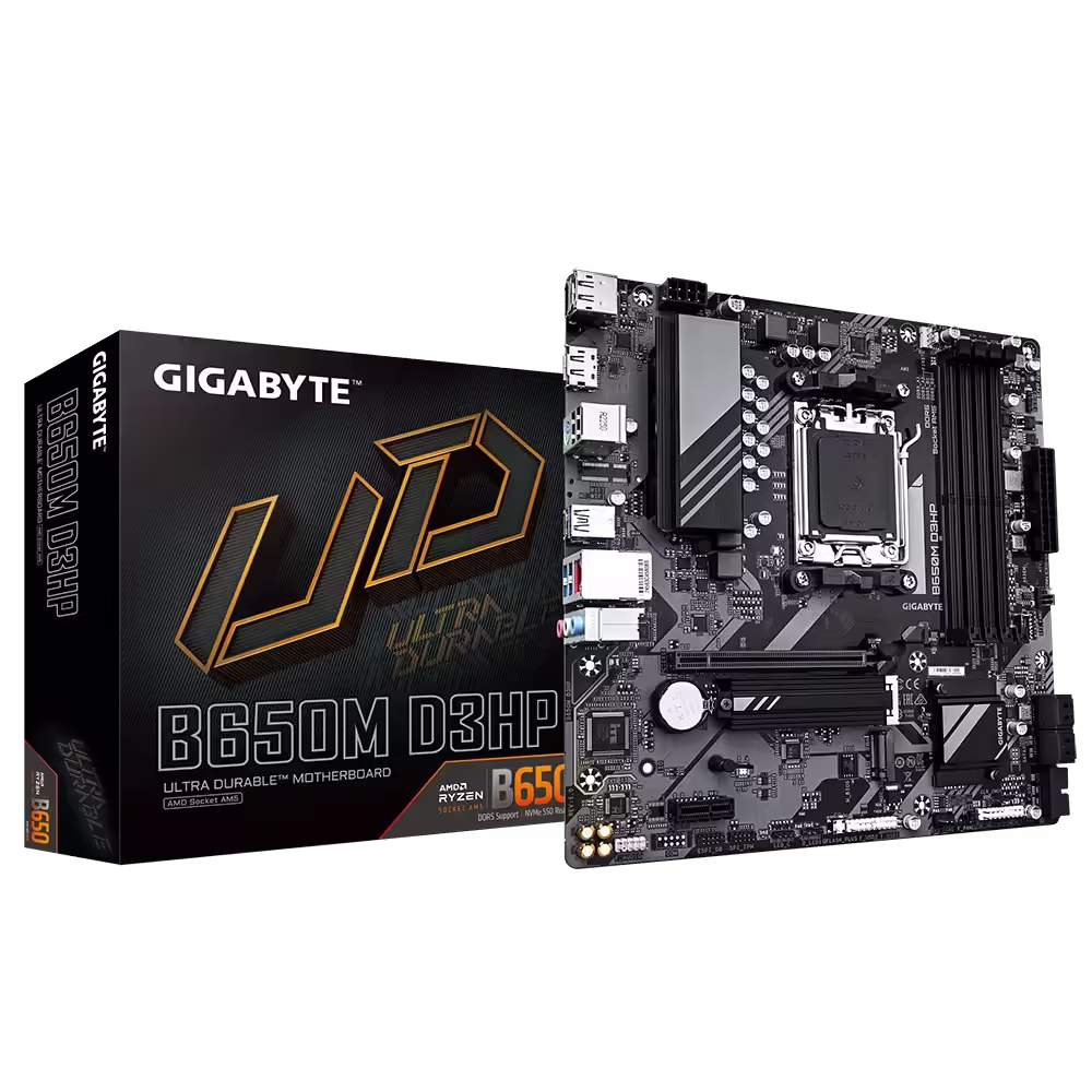 Gigabyte b650m d3hp | am5 | matx | ddr5 | sata3 | usb3. 2gen1 displayport | 2. 5gbe | matična plošča 1 Gigabyte b650m d3hp, ddr5, sata3, usb3. 2gen1, dp, 2. 5gbe, am5 matx komponentko