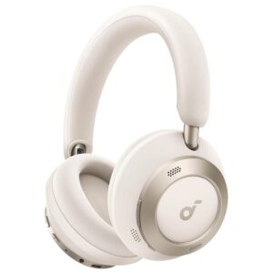 Soundcore Space One Pro | Adaptive ANC 3.0 | Hi-Res Wireless LDAC | Do 60 Ur | Bele | Bluetooth Naglavne Slušalke