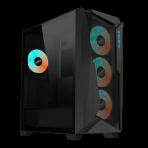 GIGABYTE C301 V2 | ARGB | Kaljeno Steklo | Osvetljeno Ohišje | E-ATX | Črno | Gaming Ohišje