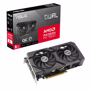 ASUS RX 7600 EVO OC Edition 8GB | GDDR6 | HDMI 3xDisplayport | DUAL-RX7600-O8G-EVO | Grafična Kartica