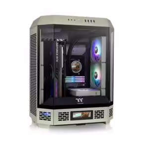 Thermaltake The Tower 600 | The Tower Series | Matcha Green ATX Midi-Tower | 3x Kaljeno Steklo In 2x 140 mm PWM | Do 420 mm Radiatorja | Računalniško Ohišje