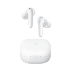 Anker Soundcore R60i NC | Brezžične Slušalke | Adaptive ANC Do 52dB | Hi-Res LDAC | 50h Baterija | Bluetooth 6.1 | IP55 | Bele Slušalke