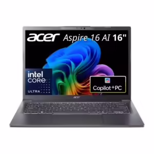 Acer Aspire 16 AI A16-52M-74UY | Copilot+ PC | 16″ WUXGA IPS 120 Hz | Intel Core Ultra 7 256V | 16 GB LPDDR5X In 512 GB SSD | Windows 11 Home | Prenosnik