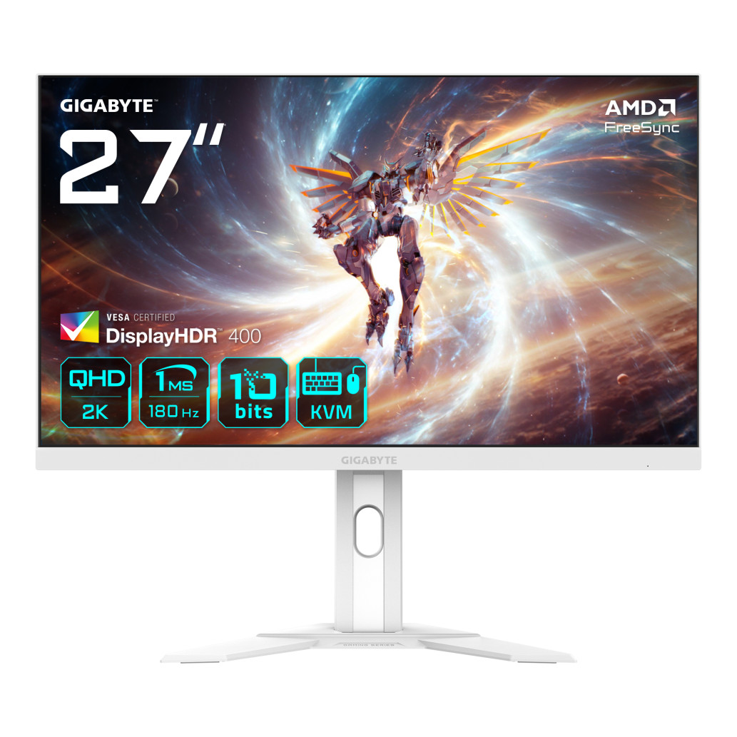 Gigabyte m27qa ice | 68,6cm (27") | 2560x1440 | 180hz | ss-ips | 1ms | 2xhdmi displayport usb-c | freesync | gaming monitor 1 Monitor gigabyte 68,6 cm (27,0″) m27qa ice 2560×1440 gaming 180hz ss-ips 1ms 2xhdmi displayport usb-c 10w 2xusb3. 2 has dci-p3-95% freesync kvm hdr400 komponentko