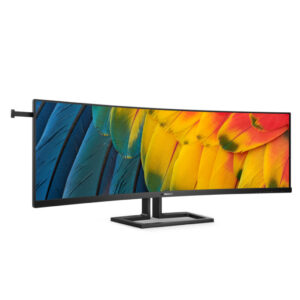 Monitor Philips 45B1U6900C | 113 cm (44,5") | 5120x1440 | 75Hz | IPS | 4ms | 2xHDMI DisplayPort USB-C 4xUSB3.2 | HAS | Zvočniki | 2H | sRGB123% | Ukrivljen Profesionalni Monitor