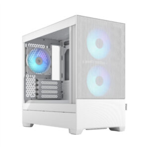 Fractal Design Pop Air | miniATX | Kaljeno Steklo | Bela RGB | Računalniško Ohišje