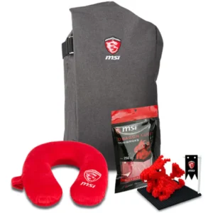 MSI Fever GS Komplet | Potovalni Vzglavnik | MSI Dragon Igrača | 43,9 cm (17,3″) | 957-1XXXXE-014 |Siva | Nahrbtnik za Notesnik