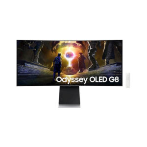 Samsung Odyssey G8 SMART Tizen S34DG850SU | 86,4cm (34") | 3440x1440 | 175Hz | OLED | 0,03ms | DCI-P3-99% | FreeSync Premium Pro | Ukrivljen Gaming Monitor